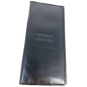 VINTAGE Christian Dior Leather Wallet Bifold Black EUC Sleek